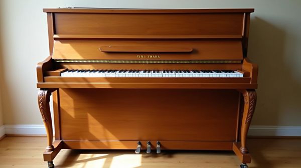 Piano acoustique révisé Yamaha d'occasion en excellent état